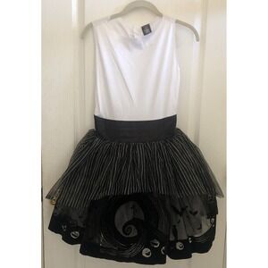Jack Skellington Costume Womens Small 4-6 Nightmare Before Christmas Dress Only
